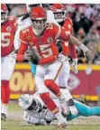 ?? FOTO: ZURGA/AP ?? Chiefs-Quarterbac­k Patrick Mahomes erlebt bereits seinen vierten Super Bowl in fünf Jahren.