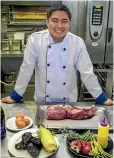  ?? PHOTO: MURRAY WILSON/STUFF ?? La Patio chef Dexter Gallaza getting prepared for the Plate of Origin challenge.