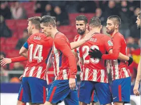  ?? FOTO: EFE ?? El conjunto colchonero ha acabado segundo la primera vuelta de la Liga