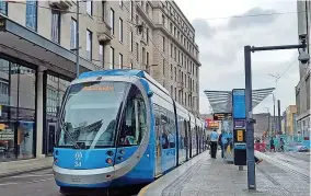  ?? ?? > The Midland Metro is off line after cracks were discovered in vehicles