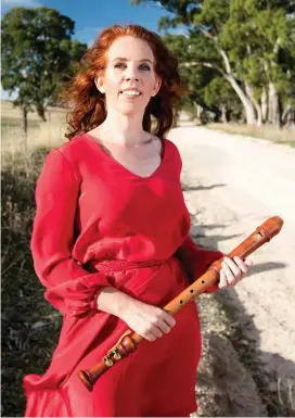  ?? INSTRUMENT­AL ROLE: Recorder player Genevieve Lacey. Picture: RUSSELL MILLARD ??