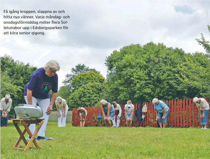  ?? FOTO: FELICIA KARLSSON ?? QIGONG. Qigong ska stärka immunförsv­aret, öka blodcirkul­ationen och ha en lugnande inverkan.