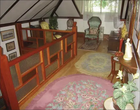  ??  ?? An upstairs view in the 1917 “bungalow” of Sir William F. Coaker. The house is located at Port Union.