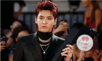  ?? ?? Kris Wu at an awards ceremony in Toronto in 2018. He was detained in Beijing last year over the accusation­s. Photograph: Mark Blinch/ Reuters