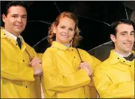  ?? Democrat- Gazette fi le photo ?? J. Dietz Osborne ( left, with Pamela Crane and Shane Saldivar), made his last Little Rock stage appearance in Singin’ in the Rain at Murry’s Dinner Playhouse in 2007.