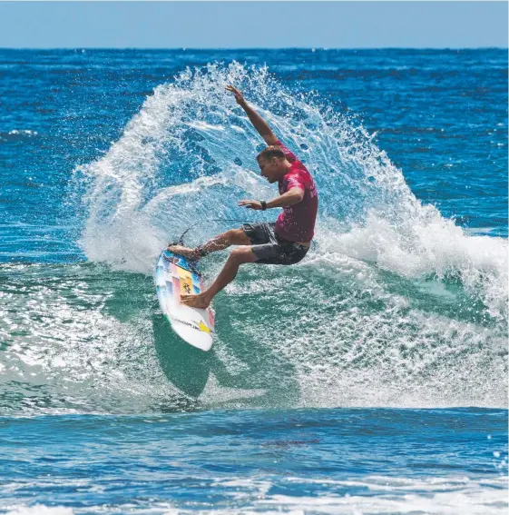  ?? Picture: WSL/TOM BENNETT ?? Bede Durbidge, one of the big names at the Burleigh Pro in 2017, could be back this year.