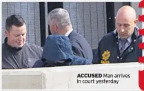  ??  ?? ACCUSED Man arrives in court yesterday