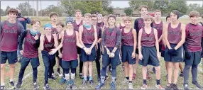  ?? Photo submitted ?? The Siloam Springs junior high boys finished fourth Tuesday at the 5A-West Conference Cross Country Meet in Vilonia.