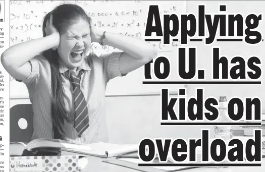  ?? ?? MADDENING: Choosing the right college is now so jumbled with social concerns that some kids are even veering away from the Ivy League.