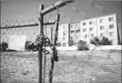  ??  ?? THIS EMPTY LOT in Sunland was proposed to be the site of a 26-unit homeless housing project.