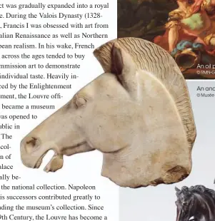  ?? © Musée du Louvre, Dist. RMN- Grand Palais/daniel Lebée/carine Déambrosis ?? An ancient Greek horse head dating back to 510 BC.