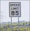  ??  ?? SPEED LIMITS: Parts of State Highway 130 have an 85-mph limit, highest in the nation. RICARDO B. BRAZZIELL / AMERICAN-STATESMAN