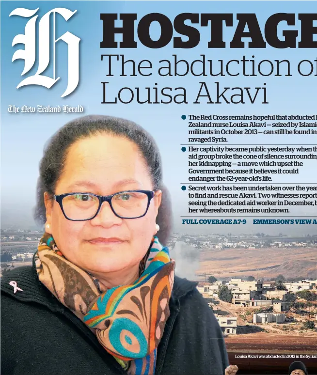  ??  ?? Louisa Akavi was abducted in 2013 in the Syrian city of Idlib.