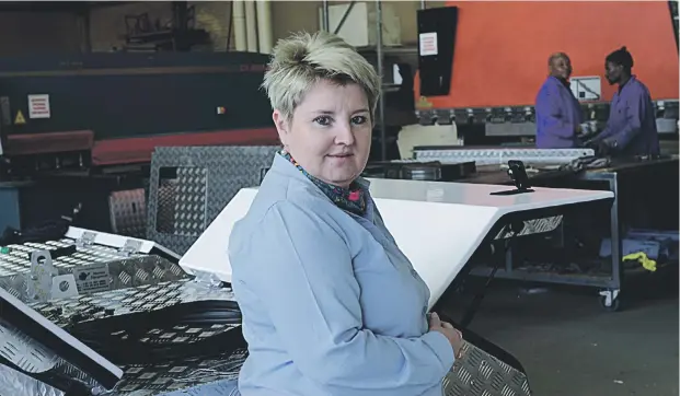  ?? Picture: Supplied ?? CAN DO. Christine Geldart has persevered and won against the odds in a male-dominated industry. Now she faces her biggest battle – against cancer.