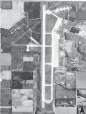  ?? PHOTO PROVIDED ?? Left: The runway at Burns Flat is the third longest civilian runway in North America, officials say.