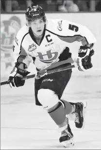  ?? Photo by Ian Martens ?? Lethbridge Hurricanes captain Tyler Wong is moving up to the American Hockey League after signing a contract with the Chicago Wolves on Thursday.