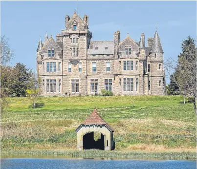  ??  ?? The exterior and interior of Orchil Castle, near Braco, which is on the market for £1.5 million.