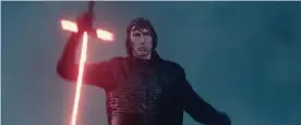  ?? Photograph: Lucasfilm ?? Hello Kylo … Adam Driver rises from the deep.