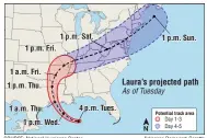  ?? Arkansas Democrat-Gazette ?? SOURCE: National Hurricane Center