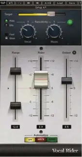  ?? ?? Waves Vocal Rider mimics a manual studio action