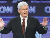  ?? Evan Vucci / AP ?? Former House Speaker Newt Gingrich