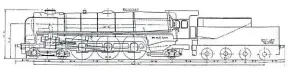  ??  ?? What the ‘Duke’ could have looked like: the original design for the four-cylinder ‘Type 75’ 4-6-2…