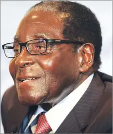  ??  ?? Former President Robert Mugabe