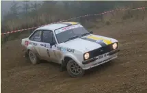  ?? ?? Sturdy has added a Ford Escort to his rally car collection