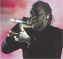  ?? TNS PHOTO ?? CHANGE: Kendrick Lamar performs at the Coachella Valley Music and Arts Festival in Indio, Calif., last year.