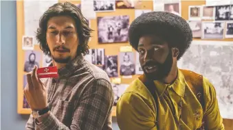  ?? FOCUS FEATURES ?? Adam Driver has been working steadily. His recent films include Blackkklan­sman alongside John David Washington, above, The Report, left, and as Kylo Ren, below, in three Star Wars films.