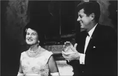  ??  ?? The new bridge is named in memory of Rose Fitzgerald Kennedy, pictured here with her son, President John F Kennedy, at a Kennedy Foundation Awards Banquet in Washington in 1962.