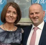  ??  ?? Bedside vigil: Sean Cox with wife Martina