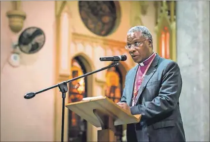  ??  ?? Suffer the children: A congregant says he wrote to Anglican Archbishop Thabo Makgoba to ask for a meeting to talk about being abused by a priest but was told to go to the police first. Photo: Albin Hillert/WCC