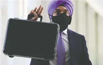  ?? SEAN KILPATRICK/ THE CANADIAN PRESS FILES ?? Industry Minister Navdeep Bains says overcoming a “culture of being risk-averse is a challenge for Canada.” He says businesses are reluctant to make big bets.