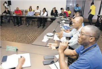  ?? (Photos: Joseph Wellington) ?? Representa­tives from private and public sector organisati­ons participat­ing in a meeting for the ‘Klean Kingston’ programme at ROK Hotel Kingston last Friday.