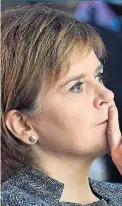  ??  ?? Threats...Nicola Sturgeon