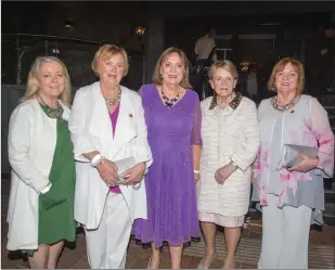  ??  ?? Eileen Henggelar (centre) pictured with her sisters at the 2018 Rose of Tralee Fashion Show in Festival Dome in Tralee on Sunday evening.