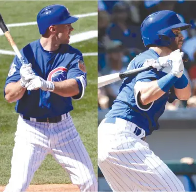  ?? | AP ?? With reliever Brian Duensing going on the disabled list, Matt Szczur ( left) and Tommy La Stella will be on the opening roster.