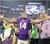  ?? JEFF WHEELER/TNS ?? Minnesota wide receiver Stefon Diggs caught the gamewinnin­g 61-yard touchdown against New Orleans to send the Vikings into the NFC Championsh­ip Game against the Eagles.