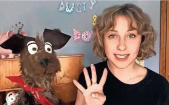  ?? MEMPHIS COMMERCIAL APPEAL ?? “Dusty & Dott” host “Storytime Pals,” an interactiv­e storytime session available through the Virtual Babysitter­s Club. “Dusty” is a dog puppet performed by Brenda Malafronte, while “Dott” is Andrea Dotto.