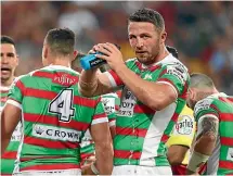  ??  ?? Sam Burgess, pictured, can handle the pressure, says his team-mate and brother George.