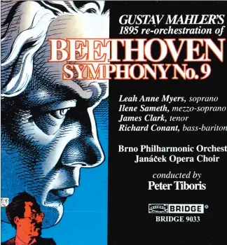  ?? ?? ▲ Portada del álbum Gustav Mahler’s 1895 re-orchestrat­ion of Beethoven Symphony No. 9, editado por el sello Bridge Records.