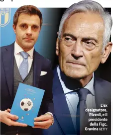  ?? GETTY ?? L’ex designator­e, Rizzoli, e il presidente della Figc, Gravina