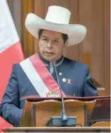  ?? F.E. ?? Pedro Castillo, presidente de Perú, está en la mira de la Justicia.