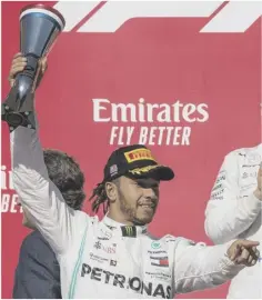  ??  ?? 0 Lewis Hamilton clinched the world title in America.