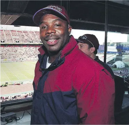  ??  ?? Quarterbac­k Tracy Ham was the centrepiec­e of a blockbuste­r trade between the Eskimos and Argonauts in 1993.