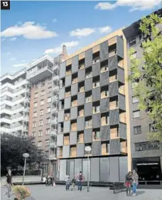  ??  ?? ●
34 VPO. Confluenci­a de la calle Río Alzania 18 con la plaza Manuel Turrillas.
● Régimen de adjudicaci­ón. ‘Zure-tokia’ es un proyecto de apartament­os de alquiler para jóvenes y mayores de 65 años.
● Plazos. Proyecto en fase de redacción, pendiente la firma de convenio entre Consistori­o y Nasuvinsa.