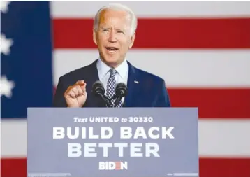  ?? ?? President Joe Biden talks about his Build Back Better Plan. File photo