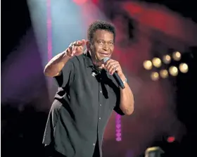  ?? Jason Kempin, Getty Images ?? Charley Pride onstage during the CMA Music festival in Nashville, Tenn., in June 2018.