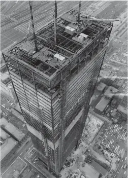  ?? Toronto Star, Boris Spremo / Contributo­r ?? The Toronto-Dominion Centre under constructi­on, 1966.